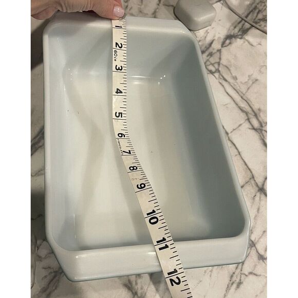 Vintage Promotional Pyrex 2 Qt  Emerald Wheat Casserole Dish 575-B With Lid - Picture 7 of 7